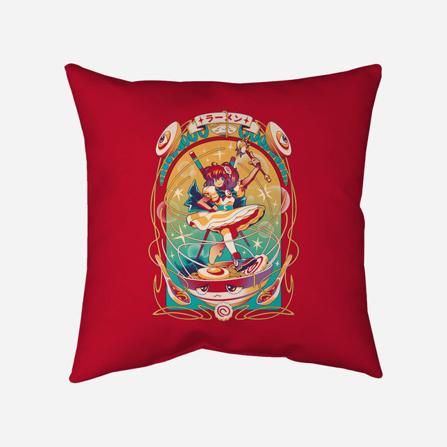Mahou Ramen-none removable cover w insert throw pillow-ilustrata