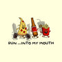 Run Into My Mouth-none stretched canvas-Paul Simic