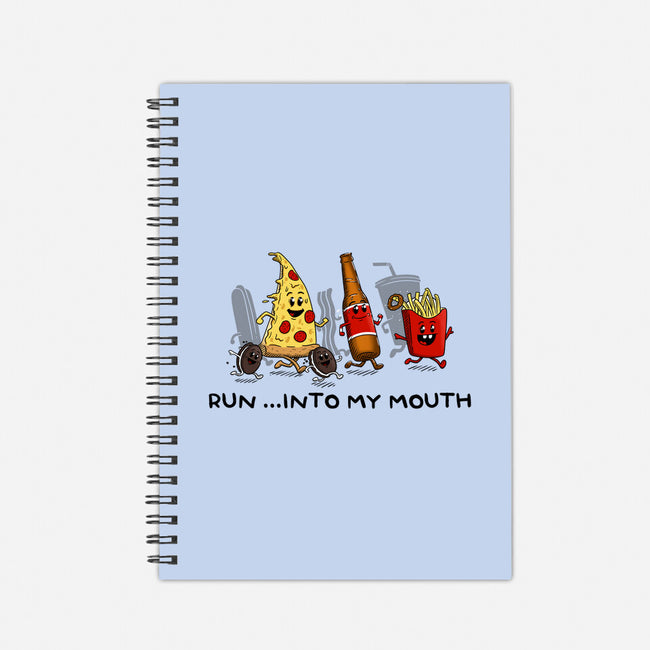 Run Into My Mouth-none dot grid notebook-Paul Simic