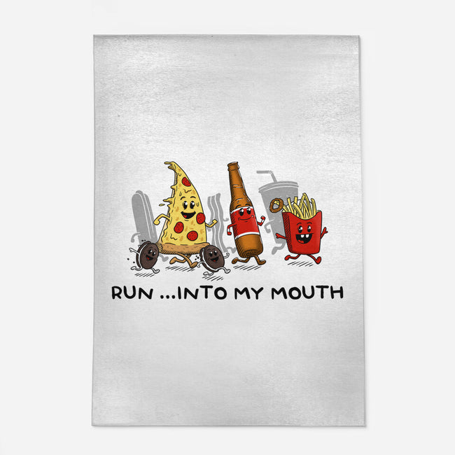 Run Into My Mouth-none indoor rug-Paul Simic