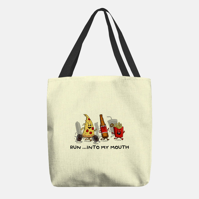 Run Into My Mouth-none basic tote-Paul Simic