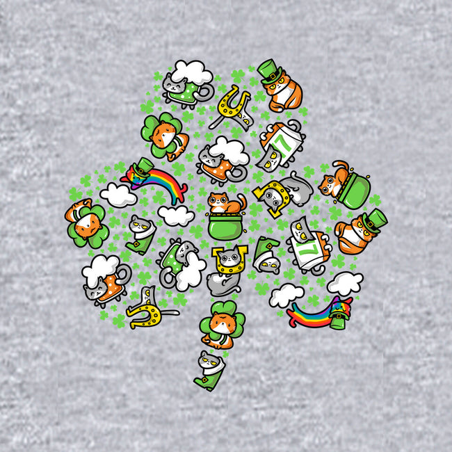 St. Purrtrick's Shamrock-womens basic tee-krisren28
