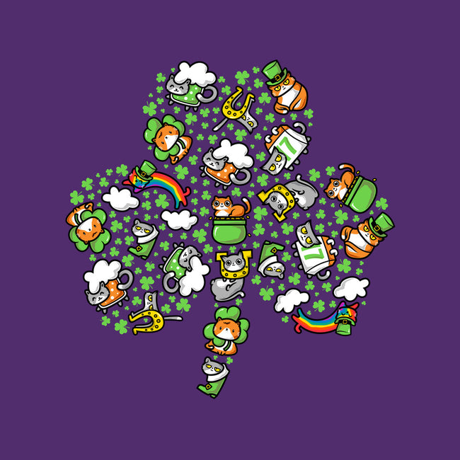 St. Purrtrick's Shamrock-youth basic tee-krisren28