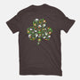 St. Purrtrick's Shamrock-womens basic tee-krisren28