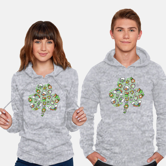 St. Purrtrick's Shamrock-unisex pullover sweatshirt-krisren28