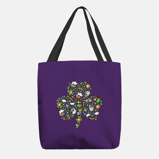 St. Purrtrick's Shamrock-none basic tote-krisren28