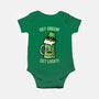Get Green! Get Lucky!-baby basic onesie-krisren28