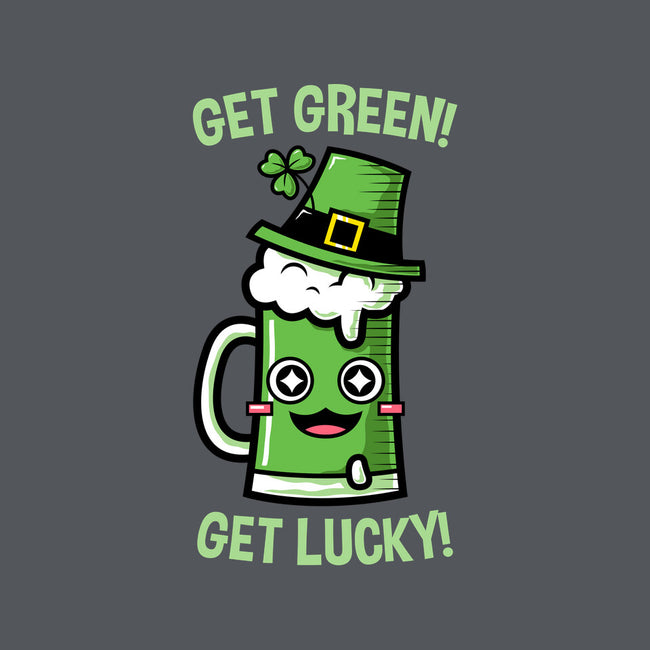Get Green! Get Lucky!-none polyester shower curtain-krisren28