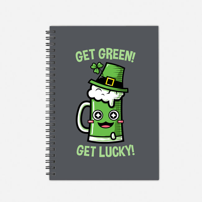 Get Green! Get Lucky!-none dot grid notebook-krisren28