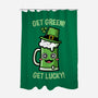 Get Green! Get Lucky!-none polyester shower curtain-krisren28