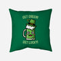 Get Green! Get Lucky!-none removable cover throw pillow-krisren28