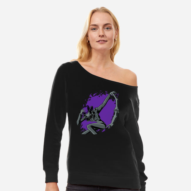Dark Nico Robin-womens off shoulder sweatshirt-xMorfina