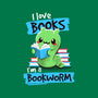 Bookworm-none glossy sticker-NemiMakeit