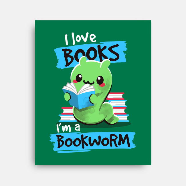 Bookworm-none stretched canvas-NemiMakeit