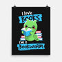 Bookworm-none matte poster-NemiMakeit