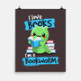 Bookworm-none matte poster-NemiMakeit