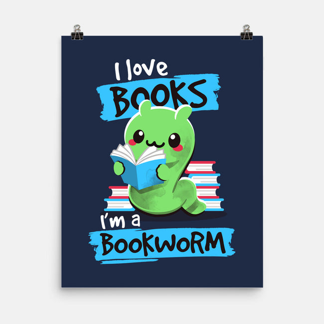 Bookworm-none matte poster-NemiMakeit