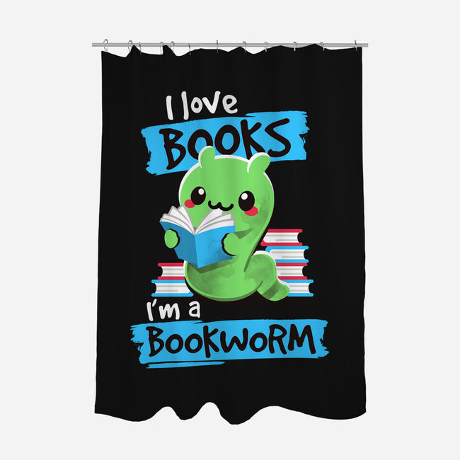 Bookworm-none polyester shower curtain-NemiMakeit