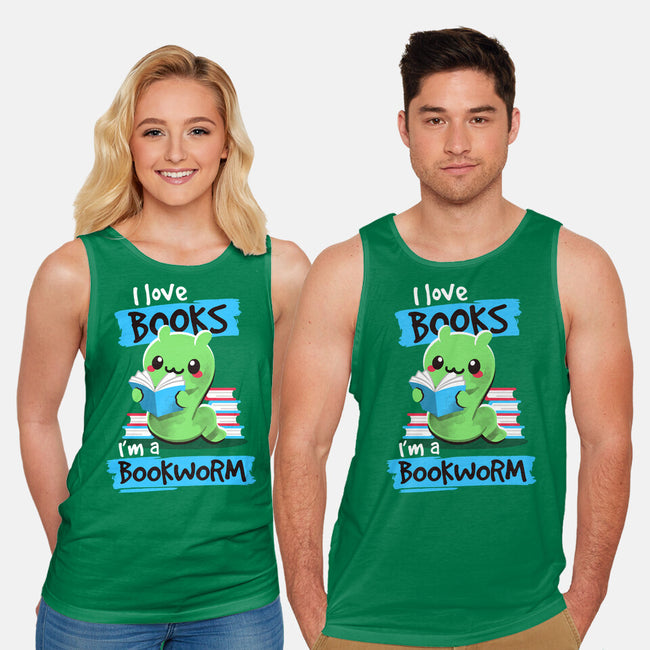 Bookworm-unisex basic tank-NemiMakeit