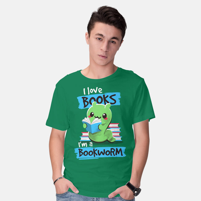 Bookworm-mens basic tee-NemiMakeit