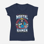 Mortal Ramen-womens v-neck tee-Olipop