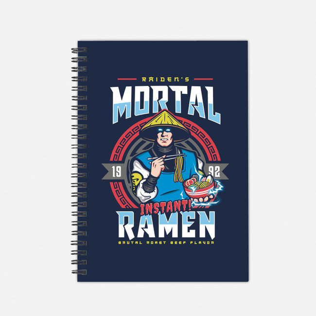 Mortal Ramen-none dot grid notebook-Olipop