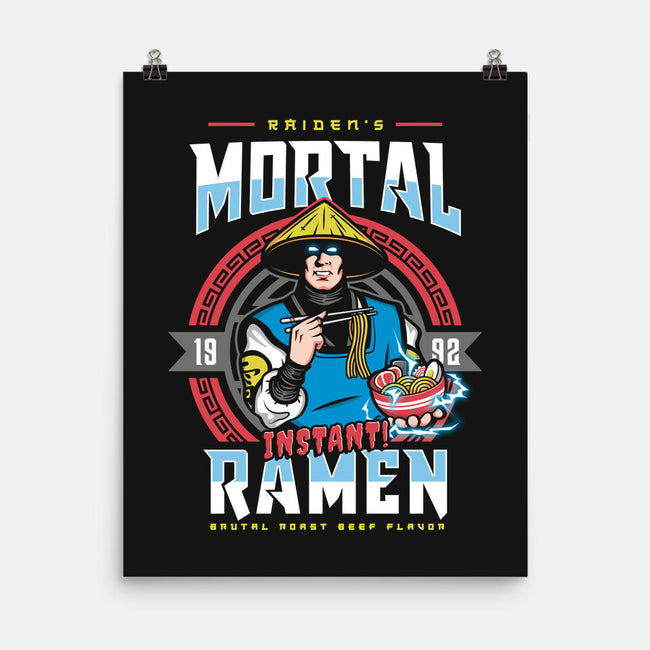 Mortal Ramen-none matte poster-Olipop