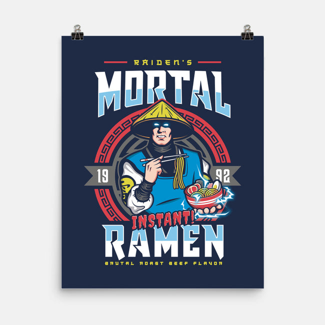 Mortal Ramen-none matte poster-Olipop