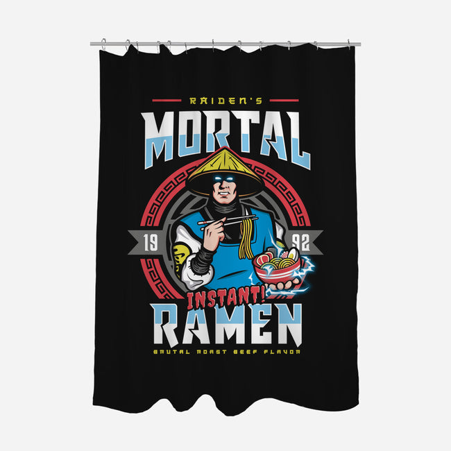 Mortal Ramen-none polyester shower curtain-Olipop