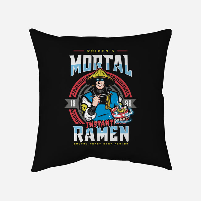 Mortal Ramen-none non-removable cover w insert throw pillow-Olipop