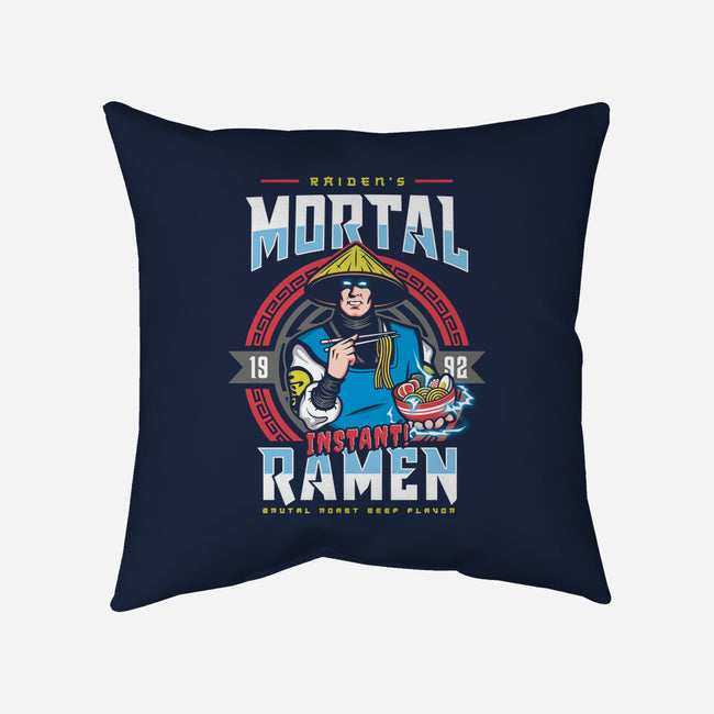 Mortal Ramen-none non-removable cover w insert throw pillow-Olipop