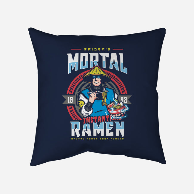 Mortal Ramen-none removable cover w insert throw pillow-Olipop