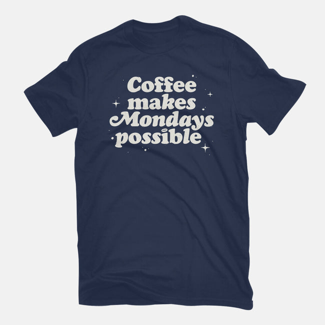Coffee Makes Mondays Possible-youth basic tee-zawitees