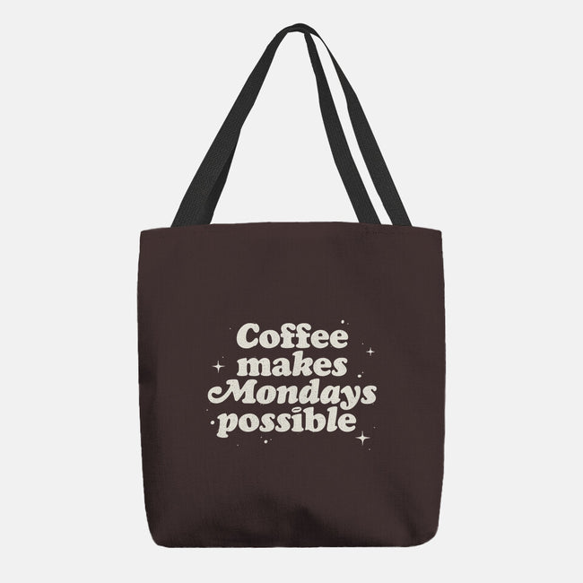 Coffee Makes Mondays Possible-none basic tote-zawitees