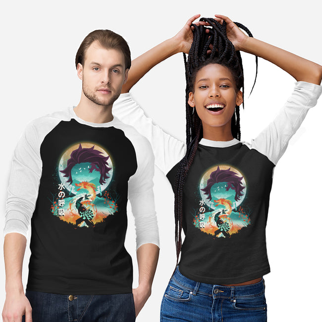 Tanjiro Landscape-unisex baseball tee-dandingeroz