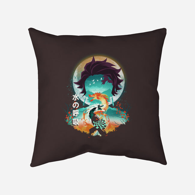 Tanjiro Landscape-none removable cover w insert throw pillow-dandingeroz
