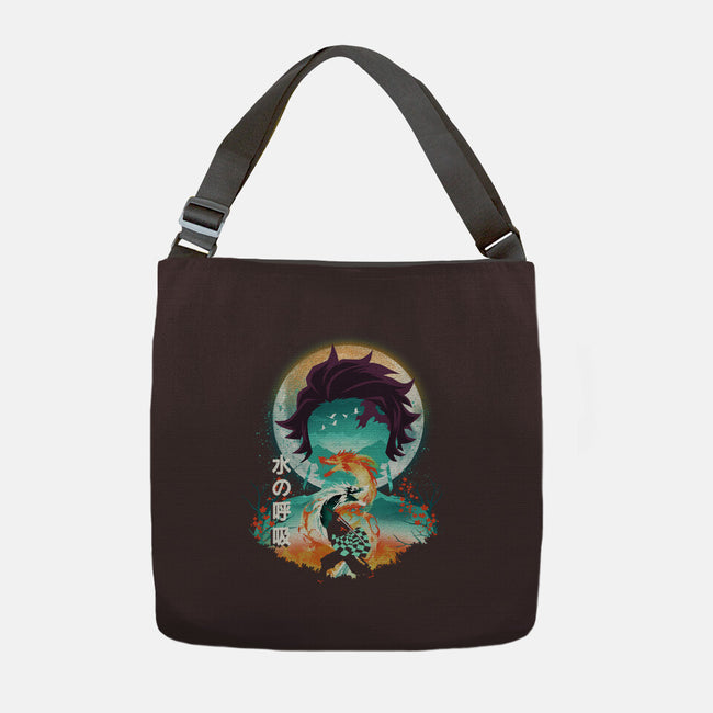 Tanjiro Landscape-none adjustable tote-dandingeroz