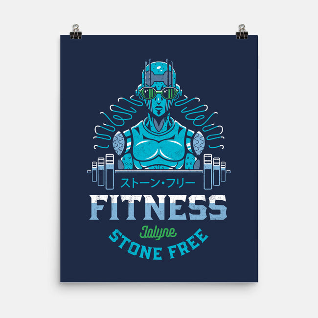 Stone Free Fitness-none matte poster-Logozaste