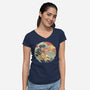 Catana Wave-womens v-neck tee-vp021