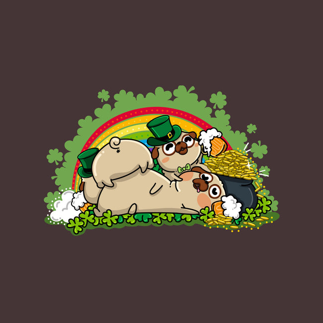 St. Pugtrick's Day-none removable cover throw pillow-krisren28