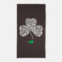 St. Patrick's Pipe-none beach towel-krisren28