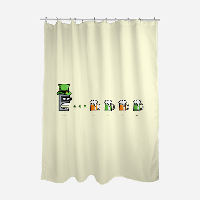 St. Patty's Robot-none polyester shower curtain-krisren28