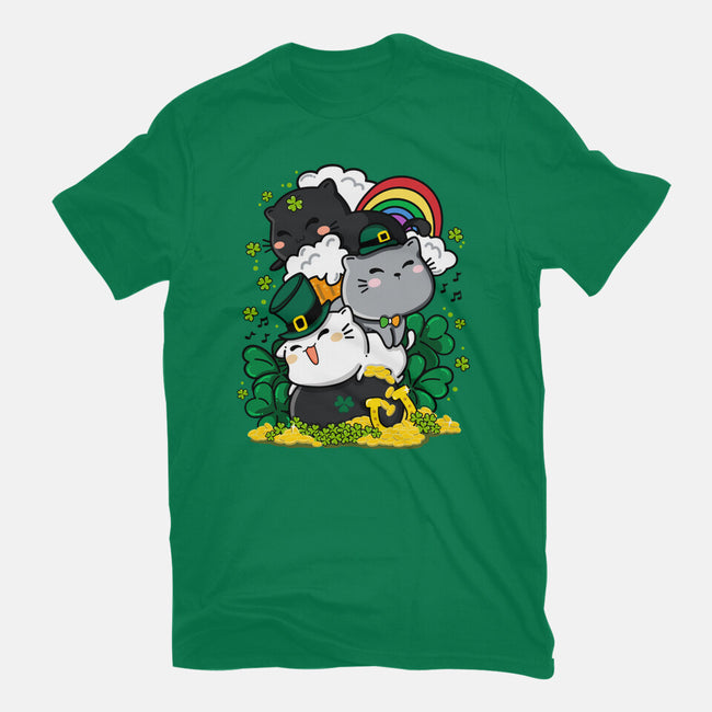 St. Purrty's Day-womens basic tee-krisren28