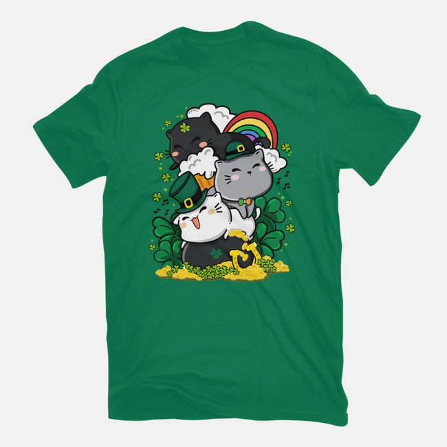St. Purrty's Day-womens fitted tee-krisren28