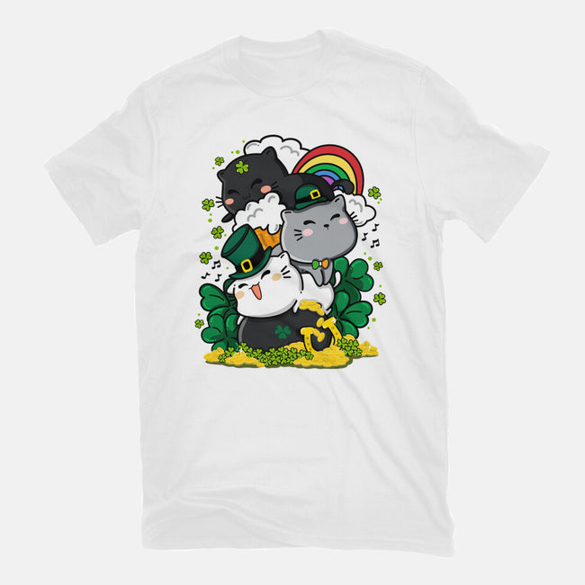 St. Purrty's Day-womens basic tee-krisren28