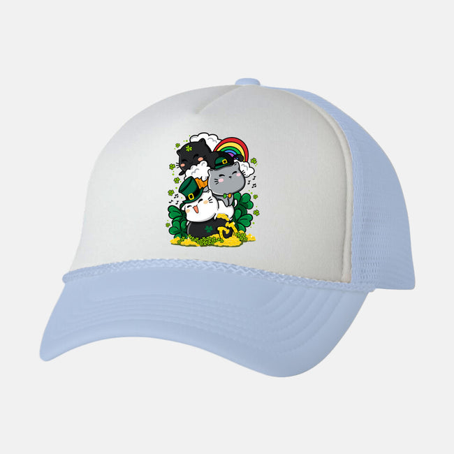 St. Purrty's Day-unisex trucker hat-krisren28