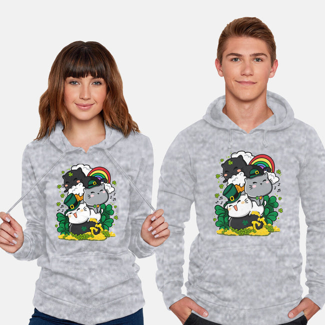 St. Purrty's Day-unisex pullover sweatshirt-krisren28