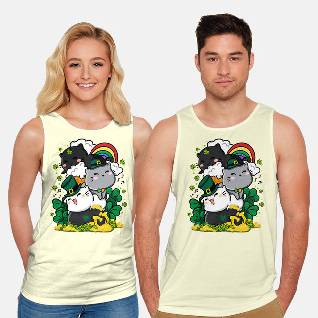 St. Purrty's Day-unisex basic tank-krisren28