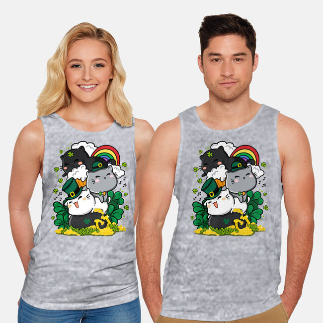 St. Purrty's Day-unisex basic tank-krisren28