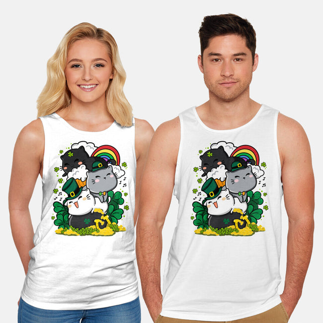 St. Purrty's Day-unisex basic tank-krisren28